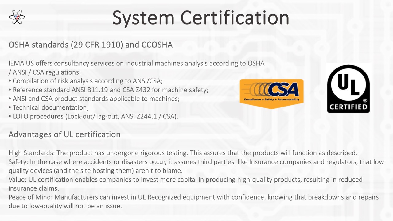 System Certification - Iema US