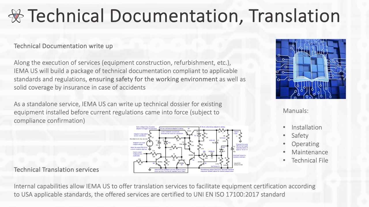 Technical Documentation & Translation - Iema US